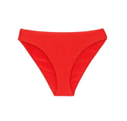 Braguita de bikini de canalé en rojo - BOTTOM COTELE-TOMATE COMFY