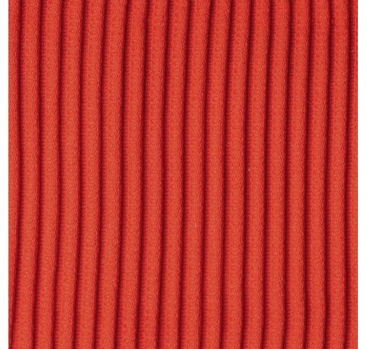 赤いテクスチャード加工のハイレグ固定ビキニボトム - BOTTOM COTELE-TOMATE LISBOA