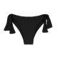 Getextureerd zwart Braziliaans bikinibroekje met strikjes - BOTTOM DOTS-BLACK ITA