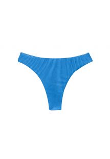 Teksturowane, niebieskie stringi do bikini - BOTTOM EDEN-ENSEADA FIO