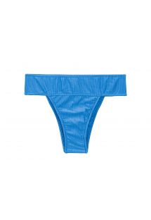 Slip bikini blu testurizzato a girovita alto - BOTTOM EDEN-ENSEADA RIO-COS