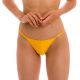 Brazilian Cheeky-Bikinihose orangegelb texturiert, schmale Seiten - BOTTOM EDEN-PEQUI CHEEKY-FIXA