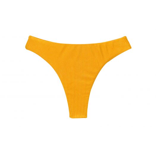 Textured yellow thong bikini bottom - BOTTOM EDEN-PEQUI FIO