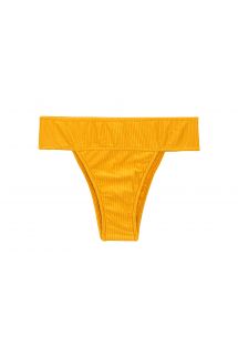 Wide waist textured yellow bikini bottom - BOTTOM EDEN-PEQUI RIO-COS
