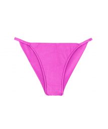 Textured pink magenta cheeky bikini bottom with thin sides - BOTTOM EDEN-PINK CHEEKY-FIXA