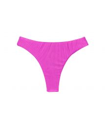 Textured magenta pink thong bikini bottom - BOTTOM EDEN-PINK FIO