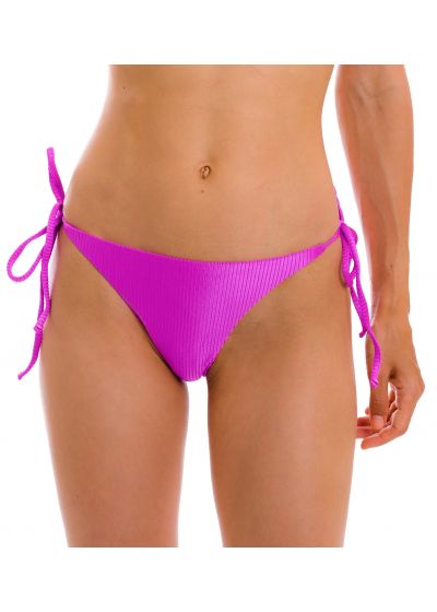 Textured magenta pink side-tie bikini bottom - BOTTOM EDEN-PINK IBIZA
