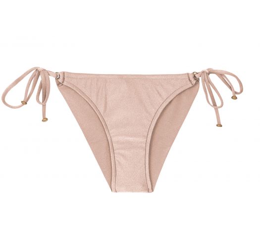 Accessorized nude pink scrunch bikini bottom - BOTTOM ESSENCE INV COMFORT