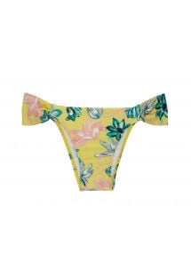 Kwiatowo-żółte figi do bikini - BOTTOM FLORESCER BANDEAU