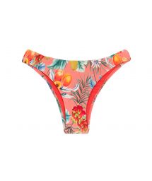Fixed bikini bottom with coral pink print - BOTTOM FRUTTI ESSENTIAL