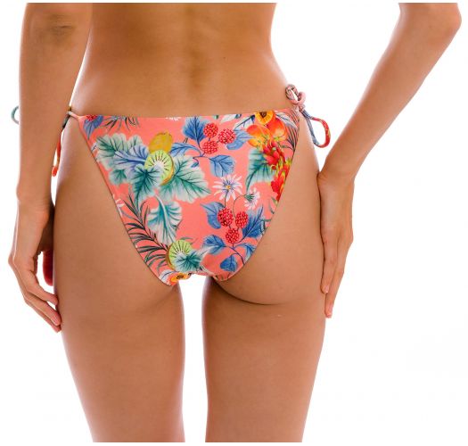 Coral pink printed bikini bottom - BOTTOM FRUTTI IBIZA-COMFY