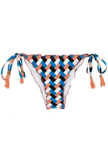 Geometrisk mønstrert bikini truse med knyting på sidene - BOTTOM GEOMETRIC FRUFRU