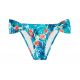 Niebiesko-kwiatowe figi do bikini - BOTTOM ISLA BAND COMFORT
