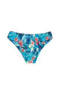 Blaugrundig geblümte feste Scrunch-Bikinihose - BOTTOM ISLA RETO