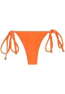 Orange bikinitrusser med g-streng, pynt og bindebånd - BOTTOM ITAPARICA TRI MICRO