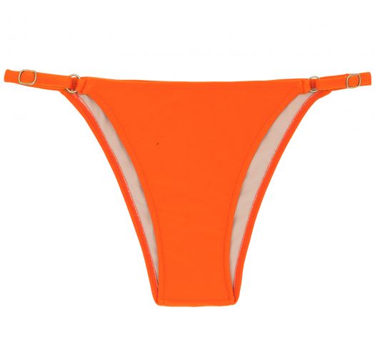 Orange Adjustable Brazilian Bikini Bottom - Bottom King Arg Fixo - Rio ...