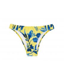 Plant yellow fixed Brazilian bikini bottom - BOTTOM LEMON FLOWER BANDEAU