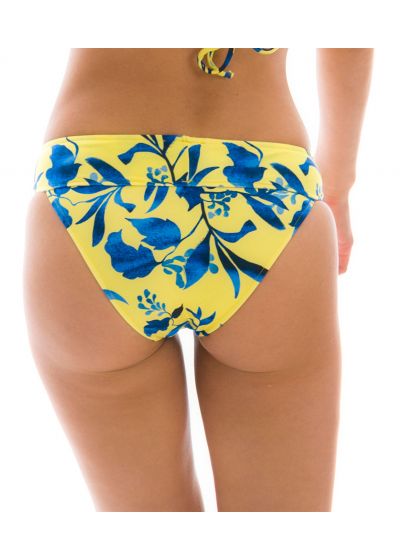 Yellow & blue fixed bikini bottom - BOTTOM LEMON FLOWER COS COMFORT