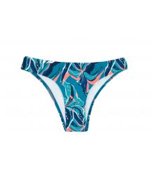 Blue and pink printed fixed bikini bottom - BOTTOM LILLY BANDEAU