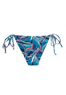 Wiązane figi do bikini z niebiesko-różowym nadrukiem - BOTTOM LILLY TRI ARG
