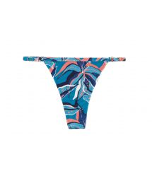 Blue and pink printed adjustable string bikini bottom - BOTTOM LILLY TRI ARG MICRO