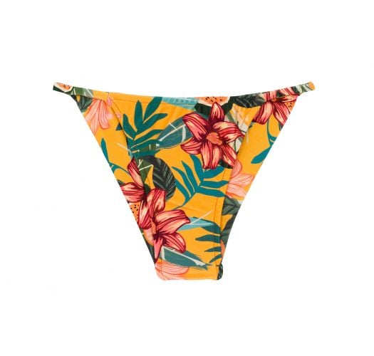 Orange-yellow cheeky Brazilian bikini bottom with slim sides - BOTTOM LIS CHEEKY-FIXA