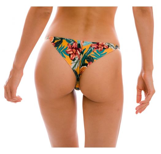 Braga de bikini atrevida de color amarillo-naranja, con laterales finos y estilo brasileño - BOTTOM LIS CHEEKY-FIXA