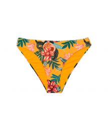 Orange yellow floral fixed bikini bottom - BOTTOM LIS COMFY