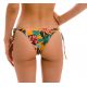 Orange & yellow floral tie-up Brazilian bikini bottom - BOTTOM LIS IBIZA