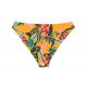 Braga de bikini, color naranja y amarillo, fijo, con lazos a los lados, estampado floral - BOTTOM LIS NICE