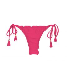 String bikini bottom with wavy edges -fuchsia - BOTTOM OLINDA EVA MICRO