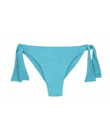 Sky blue side-tie scrunch bikini bottom - BOTTOM ORVALHO BANDEAU