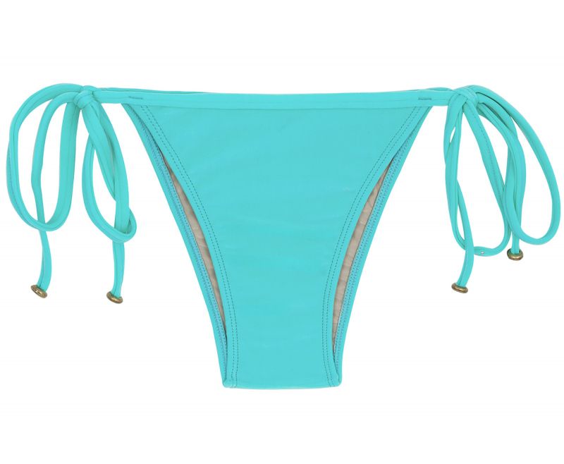 Turquoise side-tie bikini bottom - BOTTOM PISCINA TRI