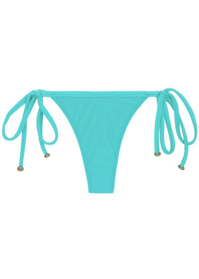 Turquoise side-tie string bikini bottom - BOTTOM PISCINA TRI MICRO