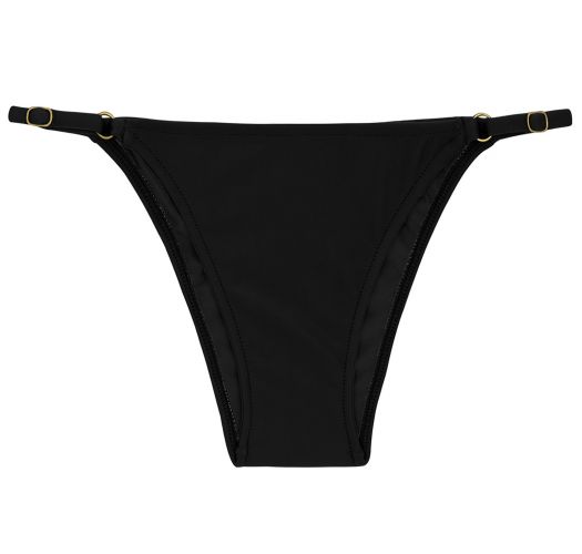 Black Side-adjustable Brazilian Bikini Bottom - Bottom Preto Arg Fixo ...