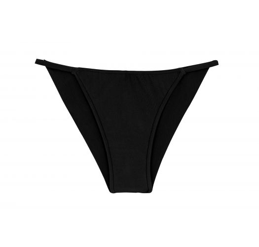 Braguita de bikini brasileña cheeky negra con lados finos - BOTTOM PRETO CHEEKY-FIXA