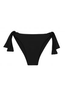 Czarne wiązane po bokach figi do bikini - BOTTOM PRETO ITALY