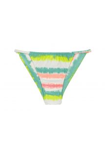 Brazylijskie figi od bikini w paski tie-dye - BOTTOM REVELRY CHEEKY-FIXA
