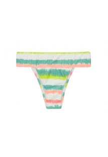 Tie-dye striped wide waist bikini bottom - BOTTOM REVELRY RIO-COS