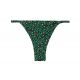 Brazylijskie figi do bikini z cienkimi bokami i zielonym wzorem w panterkę - BOTTOM ROAR-GREEN CALIFORNIA