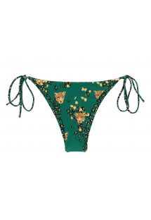 Zielone brazylijskie figi od bikini w panterkę - BOTTOM ROAR-GREEN IBIZA