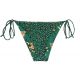 Groen bikinibroekje met luipaardmotief en touwtjes - BOTTOM ROAR-GREEN IBIZA-COMFY