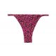 Różowe brazylijskie figi do bikini z cienkimi bokami i wzorem w panterkę - BOTTOM ROAR-PINK CALIFORNIA