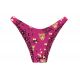 Slip bikini reversibile sgambato rosa con stampa di leopardo - BOTTOM ROAR-PINK HIGH-LEG