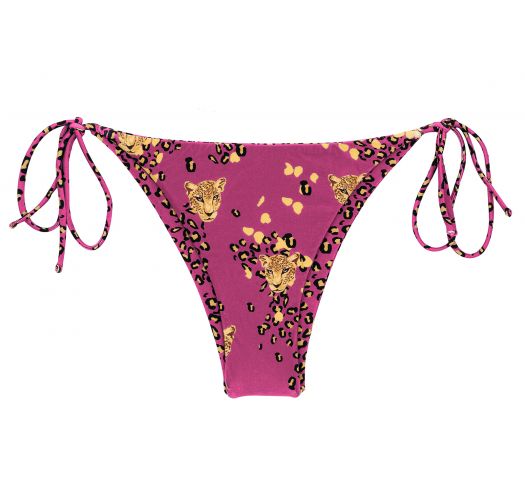 Braguita de bikini brasileña con estampado de leopardo rosa - BOTTOM ROAR-PINK IBIZA