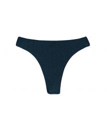 Iridescent navy blue thong bikini bottom - BOTTOM SHARK FIO