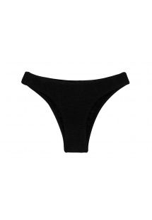 Braga de bikini, de color negro, texturizada, fija - BOTTOM ST-TROPEZ-BLACK ESSENTIAL