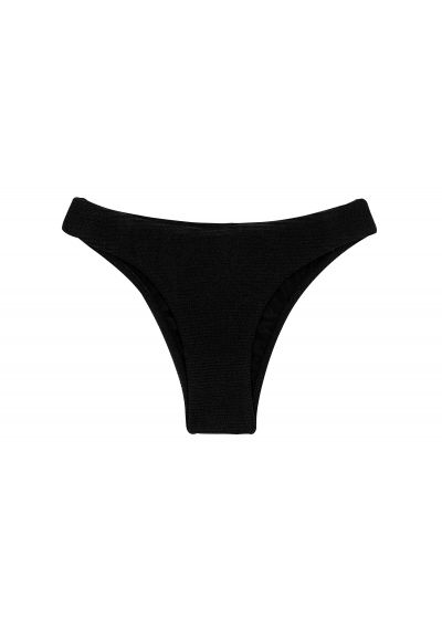 Textured black fixed bikini bottom - BOTTOM ST-TROPEZ-BLACK ESSENTIAL