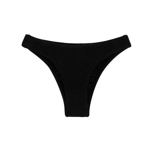Teksturowane czarne figi od bikini - BOTTOM ST-TROPEZ-BLACK ESSENTIAL