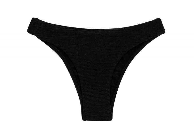 Textured black fixed bikini bottom - BOTTOM ST-TROPEZ-BLACK ESSENTIAL